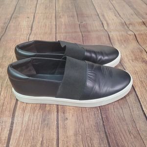 Vince Womens Shoes Black Size 7.5 (37.5) Sneakers Slip On Solid